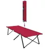 Összecsukható Kemping Ágy 2 pcs Piros 206 x 76 x 74 cm