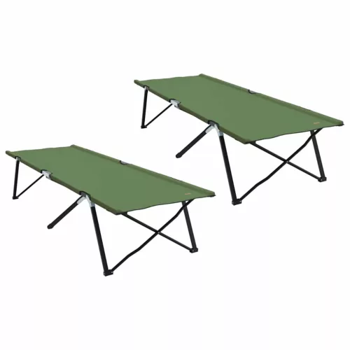 Összecsukható Kemping Ágy 2 pcs Amy sárga 206 x 76 x 74 cm