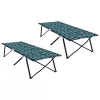 Összecsukható Kemping Ágy 2 pcs Levélminta 206 x 76 x 74 cm