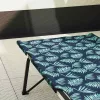 Összecsukható Kemping Ágy 2 pcs Levélminta 206 x 76 x 74 cm