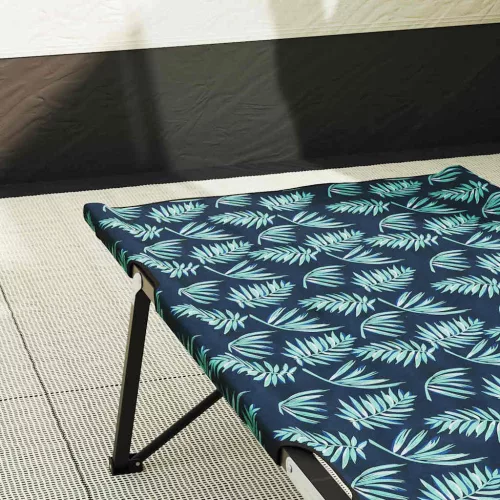 Összecsukható Kemping Ágy 2 pcs Levélminta 206 x 76 x 74 cm