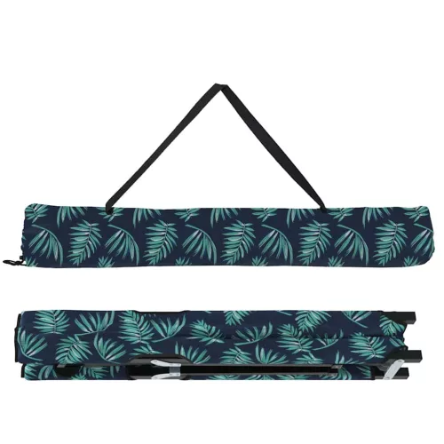 Összecsukható Kemping Ágy 2 pcs Levélminta 206 x 76 x 74 cm
