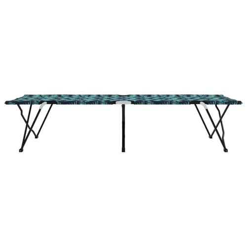 Összecsukható Kemping Ágy 2 pcs Levélminta 206 x 76 x 74 cm