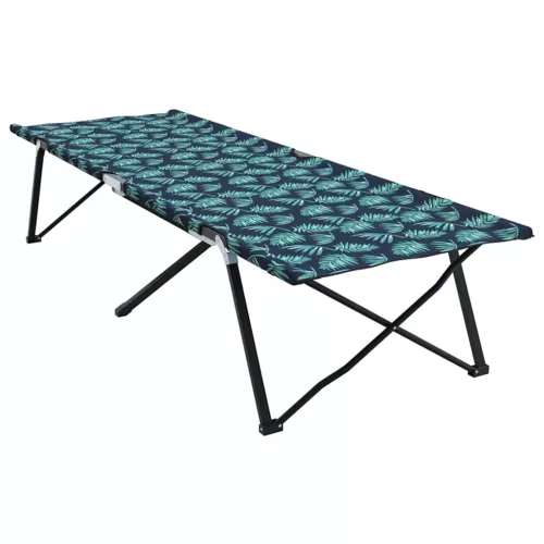 Összecsukható Kemping Ágy 2 pcs Levélminta 206 x 76 x 74 cm