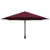 Kerti napernyő Piros és Fekete 248 x 248 x 148 cm