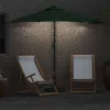 Kerti napernyő félig Zöld 294 x 150 x 224 cm szövet