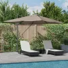 Cantilever Roma Napernyő Taupe és Fekete 352 x 251 x 265 cm