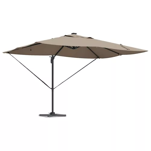 Cantilever Roma Napernyő Taupe és Fekete 352 x 251 x 265 cm