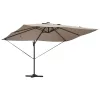 Cantilever Roma Napernyő Taupe és Fekete 352 x 251 x 265 cm