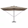 Cantilever Roma Napernyő Taupe és Fekete 352 x 251 x 265 cm