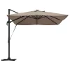 Cantilever Roma Napernyő Taupe és Fekete 352 x 251 x 265 cm