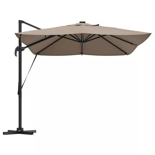 Cantilever Roma Napernyő Taupe és Fekete 352 x 251 x 265 cm