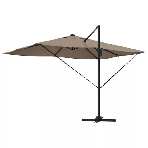 Cantilever Roma Napernyő Taupe és Fekete 352 x 251 x 265 cm