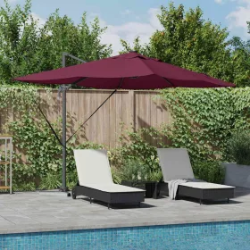   Cantilever Roma Napernyő Piros és Fekete 352 x 251 x 265 cm