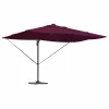 Cantilever Roma Napernyő Piros és Fekete 352 x 251 x 265 cm