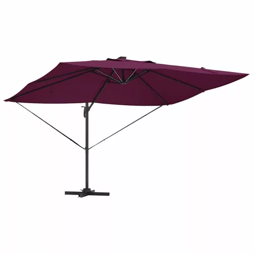 Cantilever Roma Napernyő Piros és Fekete 352 x 251 x 265 cm