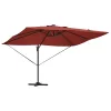 Cantilever Roma Napernyő Piros és Fekete 352 x 251 x 265 cm