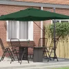Cantilever Roma Napernyő Zöld és Fekete 352 x 251 x 260 cm