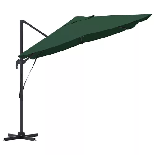 Cantilever Roma Napernyő Zöld és Fekete 352 x 251 x 260 cm