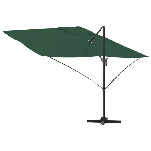 Cantilever Roma Napernyő Zöld és Fekete 352 x 251 x 260 cm