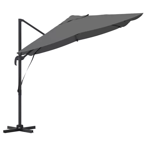 Cantilever Roma Napernyő Antracit és fekete 352 x 251 x 260 cm