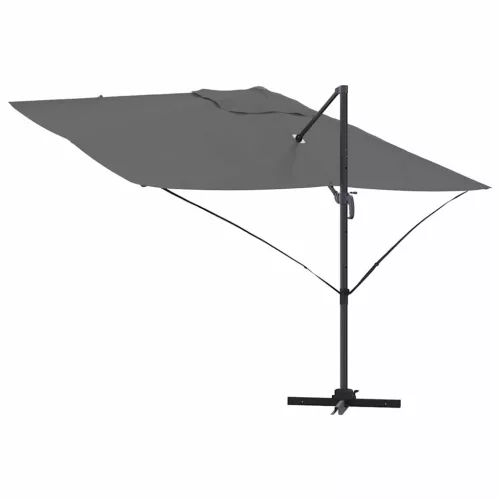 Cantilever Roma Napernyő Antracit és fekete 352 x 251 x 260 cm