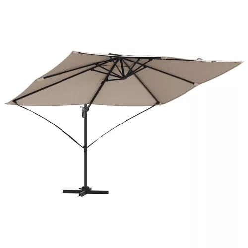 Cantilever Roma Napernyő Taupe és Fekete 352 x 251 x 260 cm
