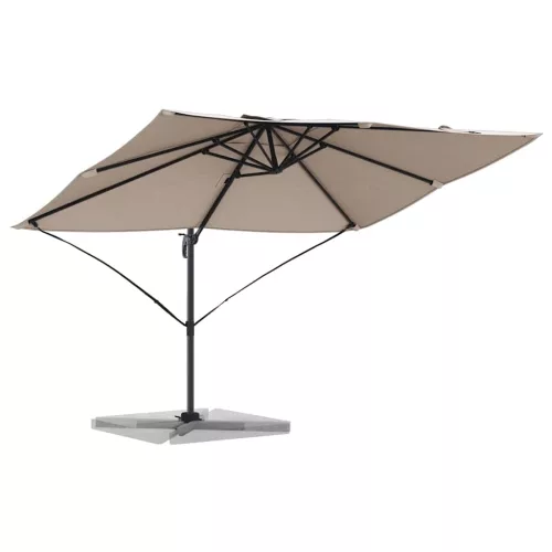 Cantilever Roma Napernyő Taupe és Fekete 352 x 251 x 260 cm