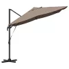 Cantilever Roma Napernyő Taupe és Fekete 352 x 251 x 260 cm