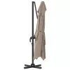 Cantilever Roma Napernyő Taupe és Fekete 352 x 251 x 260 cm