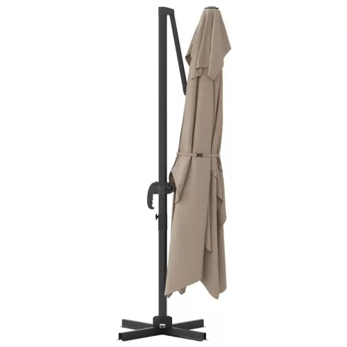 Cantilever Roma Napernyő Taupe és Fekete 352 x 251 x 260 cm