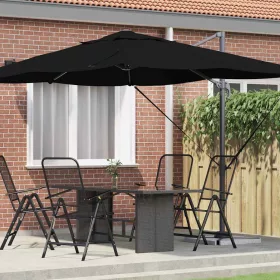  Cantilever Roma Napernyő Fekete és fekete 352 x 251 x 260 cm