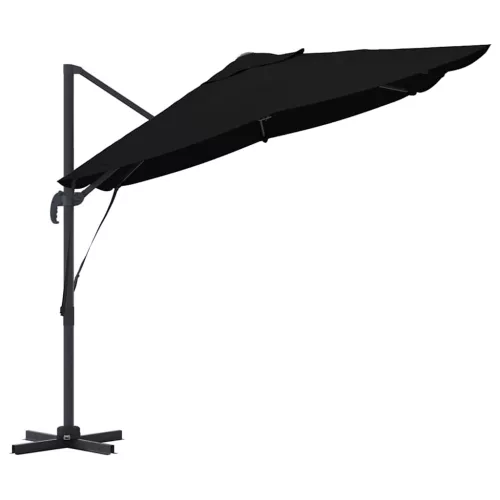 Cantilever Roma Napernyő Fekete és fekete 352 x 251 x 260 cm