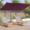 Cantilever Roma Napernyő Piros és Fekete 352 x 251 x 260 cm