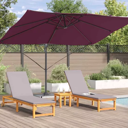 Cantilever Roma Napernyő Piros és Fekete 352 x 251 x 260 cm