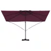 Cantilever Roma Napernyő Piros és Fekete 352 x 251 x 260 cm