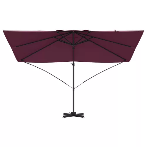 Cantilever Roma Napernyő Piros és Fekete 352 x 251 x 260 cm