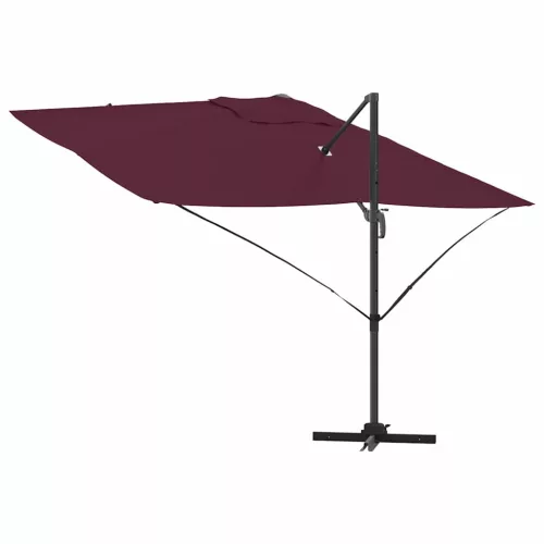 Cantilever Roma Napernyő Piros és Fekete 352 x 251 x 260 cm