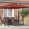 Cantilever Roma Napernyő Piros és Fekete 352 x 251 x 260 cm