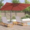 Cantilever Roma Napernyő Piros és Fekete 352 x 251 x 260 cm