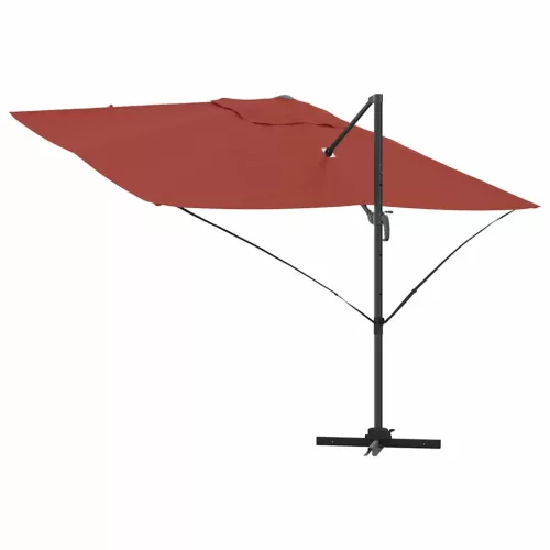 Cantilever Roma Napernyő Piros és Fekete 352 x 251 x 260 cm