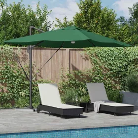   Cantilever Roma Napernyő Zöld és Fekete 352 x 251 x 265 cm