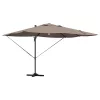 Cantilever Roma Napernyő Taupe és Fekete 352 x 251 x 265 cm
