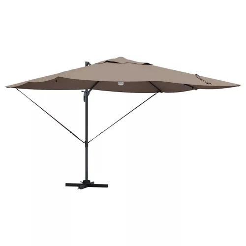 Cantilever Roma Napernyő Taupe és Fekete 352 x 251 x 265 cm