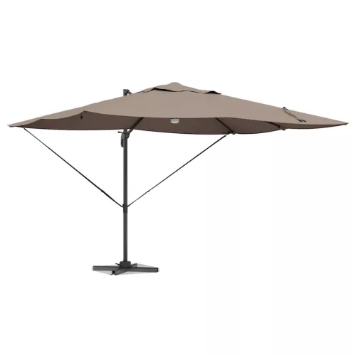 Cantilever Roma Napernyő Taupe és Fekete 352 x 251 x 265 cm