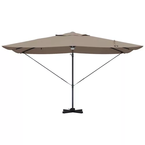 Cantilever Roma Napernyő Taupe és Fekete 352 x 251 x 265 cm