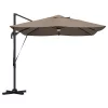 Cantilever Roma Napernyő Taupe és Fekete 352 x 251 x 265 cm