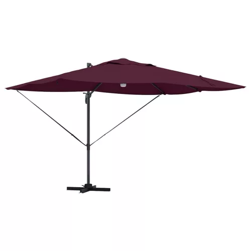 Cantilever Roma Napernyő Piros és Fekete 352 x 251 x 265 cm