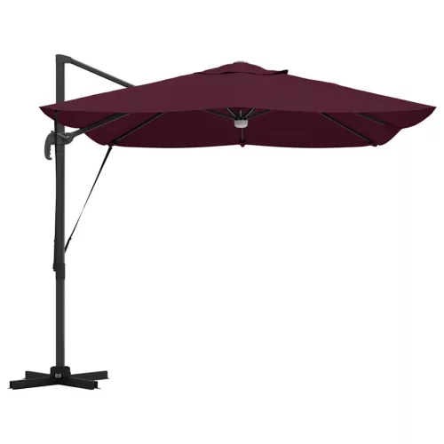 Cantilever Roma Napernyő Piros és Fekete 352 x 251 x 265 cm