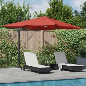   Cantilever Roma Napernyő Piros és Fekete 352 x 251 x 265 cm